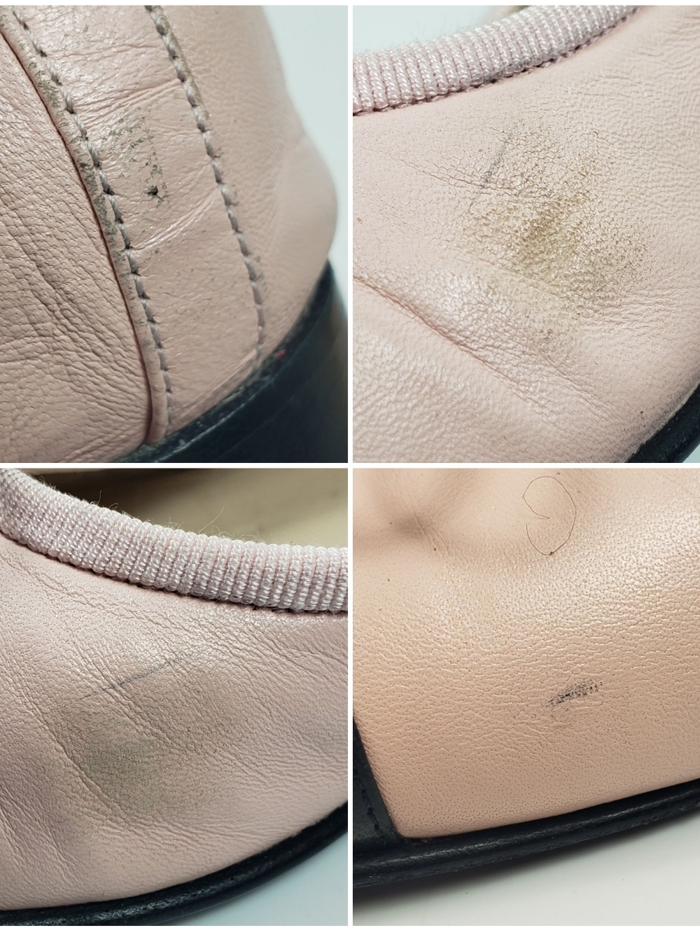 CHANEL Pink w/ Black Toe & Bow Ballet RARE Color - Luxury Vintage Leather 39/8.5 - Picture 14 of 14